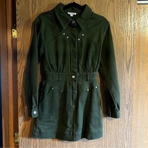 Steve Madden Dark Green Denim Dress